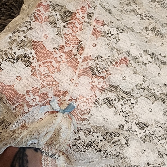 White Lace Lingerie Dress - Picture 8 of 9